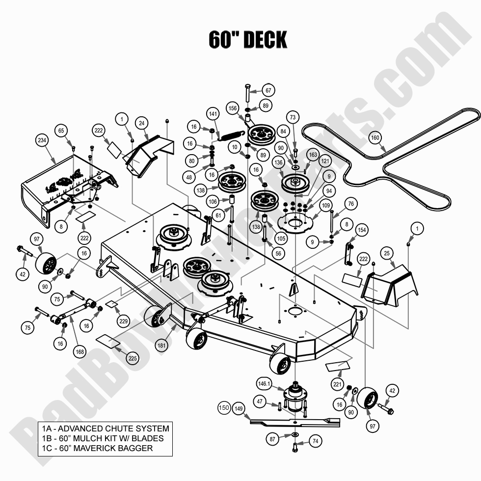 2021 Maverick - 60" Deck Assembly